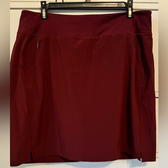 Athleta skort, size 12Tall. Cranberry color. - Picture 1 of 4